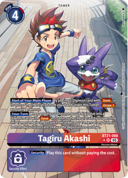 Tagiru Akashi (ALTERNATIVE ART) single card from Digimon