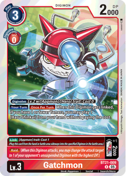 Gatchmon single card from Digimon