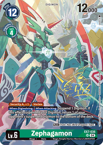 Zephagamon (ALTERNATIVE ART) : EX07-036 WORLD CONVERGENCE - Digimon Card  Game Single Card