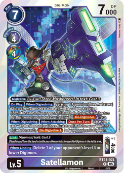 Satellamon single card from Digimon