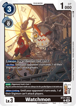 Watchmon single card from Digimon