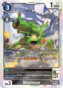 Shotmon single card from Digimon