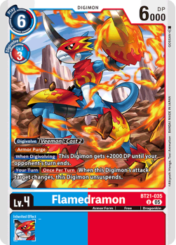 Flamedramon single card from Digimon