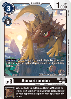Sunarizamon single card from Digimon