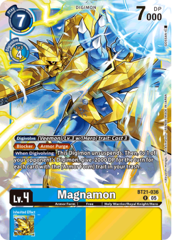 Magnamon single card from Digimon