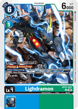 Lightdramon single card from Digimon