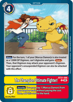 The Champion Ultimate Fighter! single card from Digimon