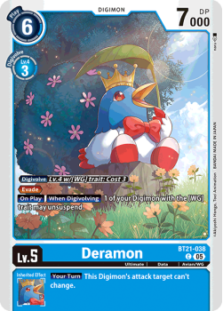 Deramon single card from Digimon