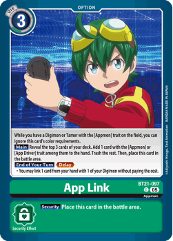 App Link single card from Digimon