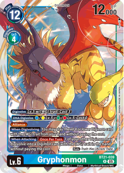 Gryphonmon single card from Digimon