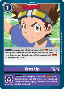 Xros Up single card from Digimon