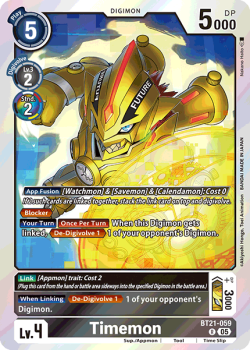 Timemon single card from Digimon