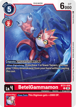 BetelGammamon single card from Digimon