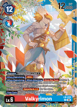Valkyrimon single card from Digimon