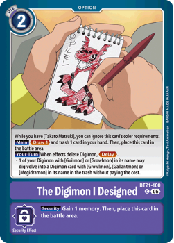 The Digimon I Designed single card from Digimon