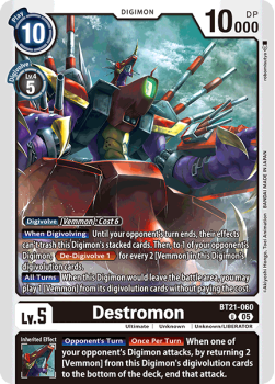 Destromon single card from Digimon
