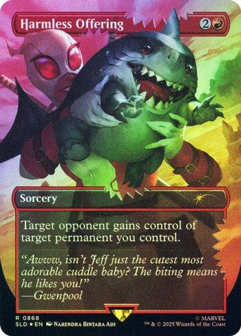 Harmless Offering (FOIL) : 0868 SECRET LAIR DROP: DEADPOOL - Magic the Gathering Single Card Harmless Offering (FOIL) : 0868 SECRET LAIR DROP: DEADPOOL - Magic the Gathering Single Card