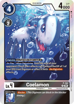 Coelamon single card from Digimon Card Game