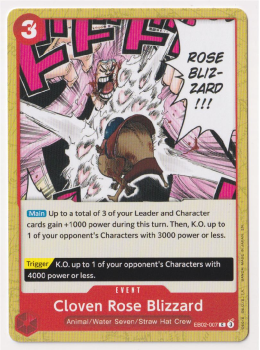 Cloven Rose Blizzard : EB02-007 single card from One Piece TCG