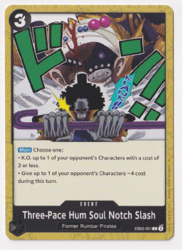 Three-Pace Hum Soul Notch Slash : EB02-051 single card from One Piece TCG