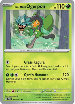 Teal Mask Ogerpon single card from Pokemon