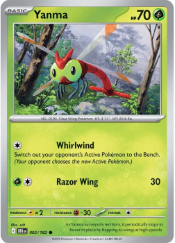 Yanma (REVERSE HOLO) single card from Pokemon