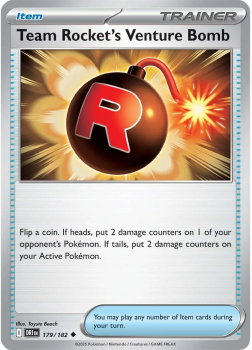 Team Rocket's Venture Bomb single card from Pokemon