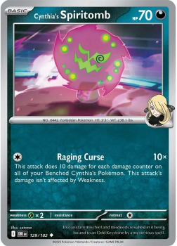 Cynthia's Spiritomb single card from Pokemon