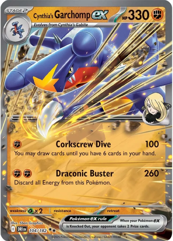 Cynthia's Garchomp ex SCARLET AND VIOLET DESTINED