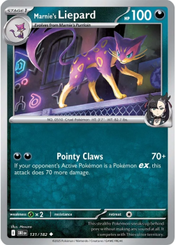 Marnie's Liepard single card from Pokemon
