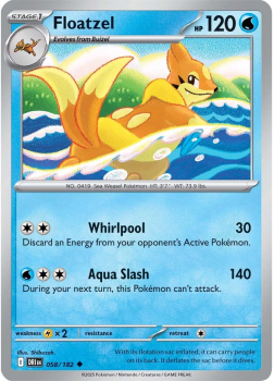 Floatzel single card from Pokemon