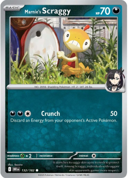 Marnie's Scraggy single card from Pokemon