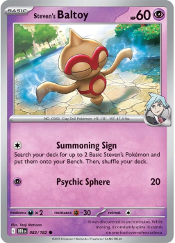 Steven's Baltoy single card from Pokemon