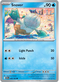 Snover single card from Pokemon