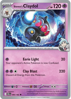 Steven's Claydol single card from Pokemon
