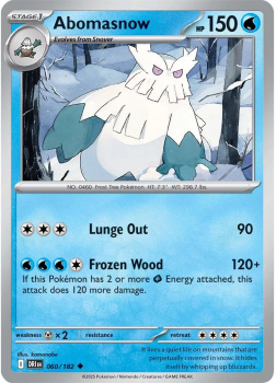 Abomasnow single card from Pokemon
