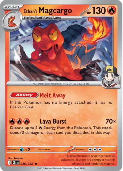 Ethan's Magcargo single card from Pokemon