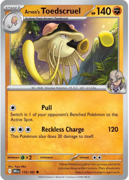 Arven's Toedscruel single card from Pokemon