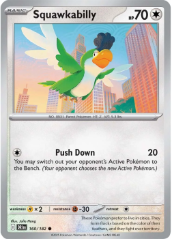 Squawkabilly single card from Pokemon