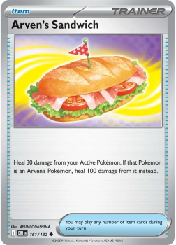 Arven's Sandwich single card from Pokemon