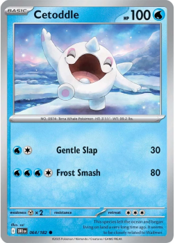 Cetoddle single card from Pokemon
