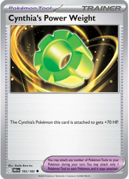Cynthia's Power Weight single card from Pokemon
