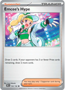 Emcee's Hype single card from Pokemon