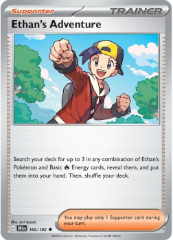 Ethan's Adventure single card from Pokemon
