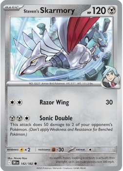Steven's Skarmory single card from Pokemon