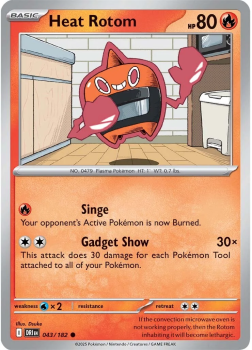 Heat Rotom single card from Pokemon