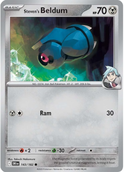 Steven's Beldum single card from Pokemon