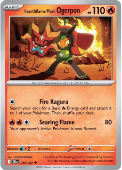 Hearthflame Mask Ogerpon single card from Pokemon