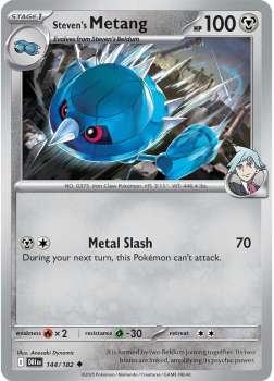 Steven's Metang single card from Pokemon