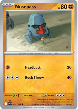 Nosepass single card from Pokemon